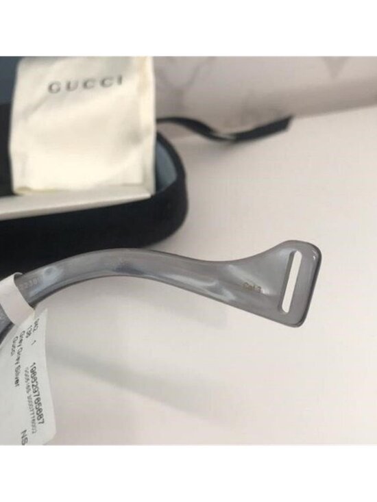 New Authentic Gucci GG0516S 002 Grey Silver Mirror Oversized Sunglasses main image 11